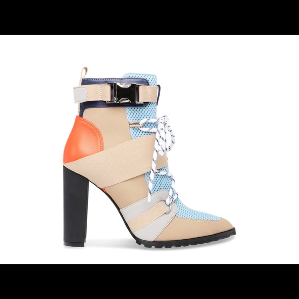 (New) Steve Madden Illusion Blue Multi Bootie Size 10 (Out the box, Tags Off)
